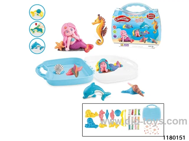 Colorful clay toys