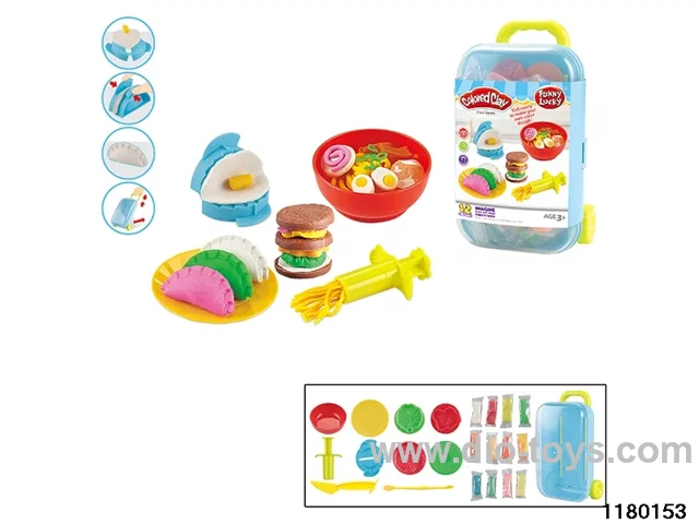 Colorful clay toys