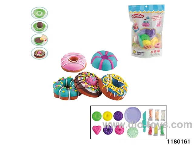 Colorful clay toys