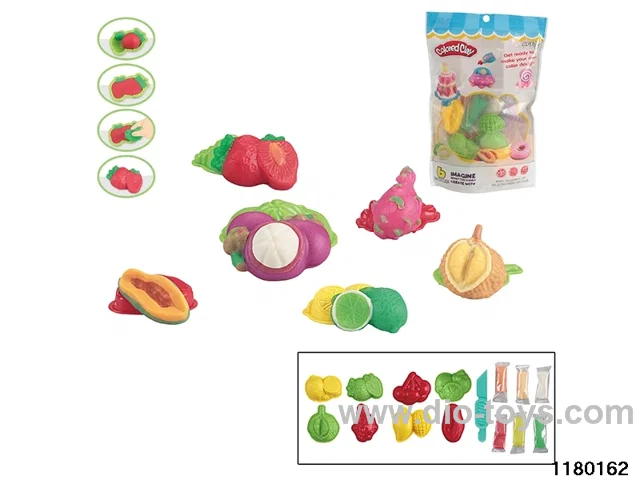 Colorful clay toys
