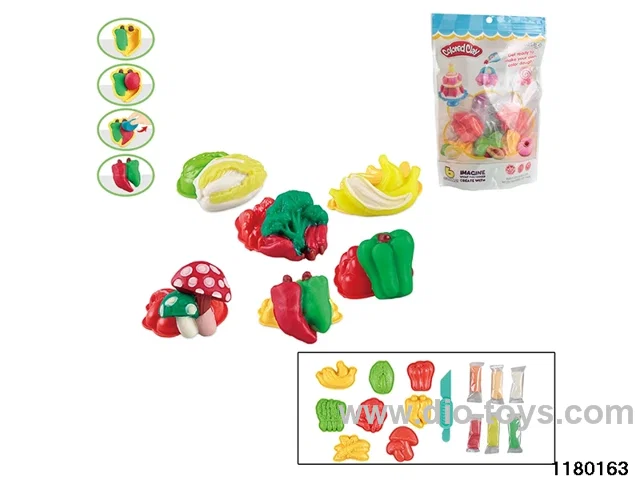 Colorful clay toys