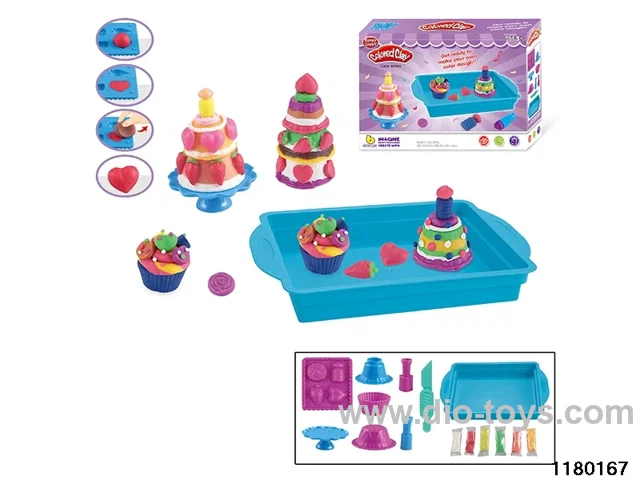 Colorful clay toys