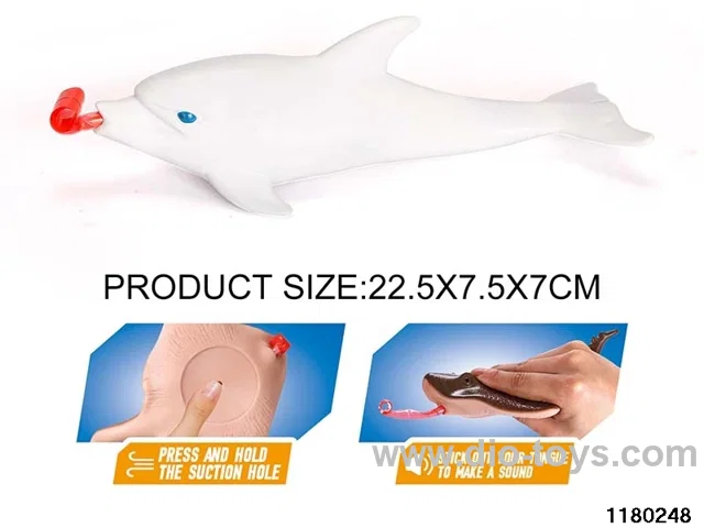 Vinyl dolphin model（Pressing the tongue）