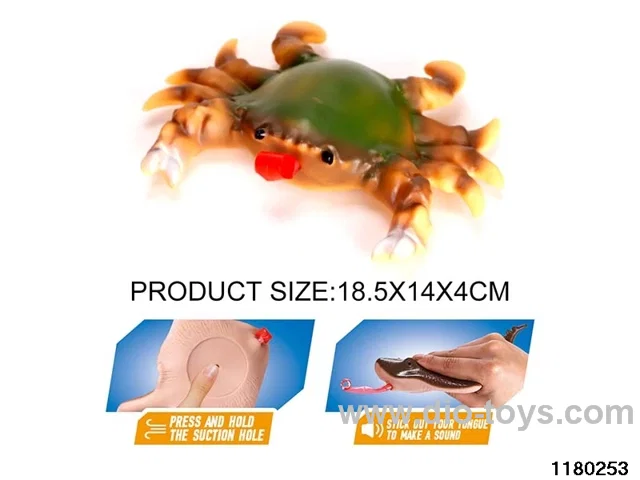 Vinyl crab model（Pressing the tongue）