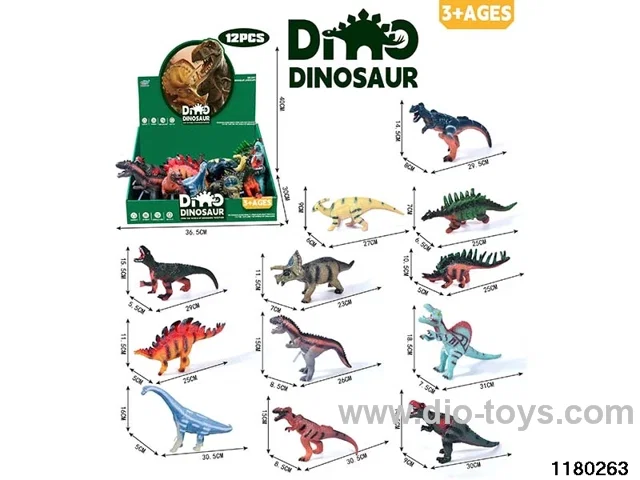 Vinyl Dinosaur Model（12pcs）