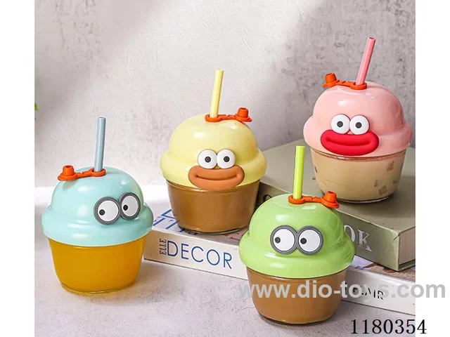Cartoon glass cup