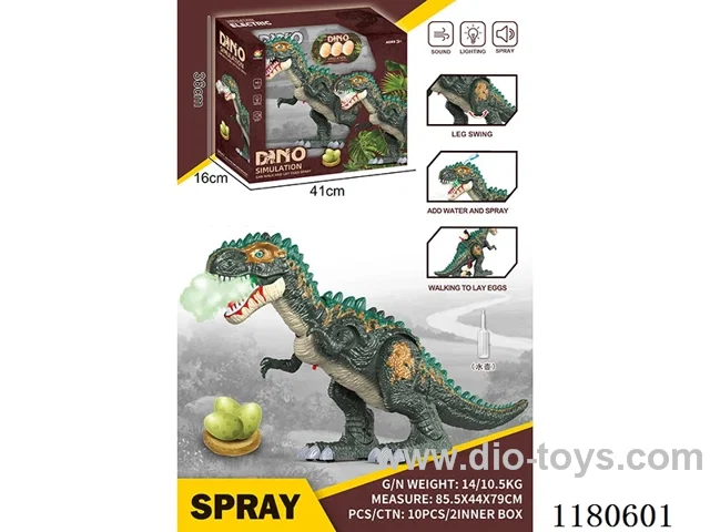 B/O Spray T. rex Barking with Lights