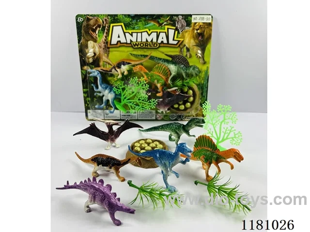 dinosaur set 6PCS “9-12”CM