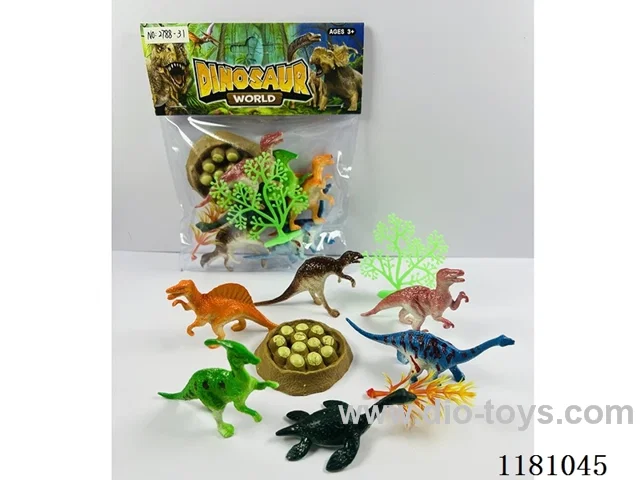 dinosaur set 6PCS “8-10”CM