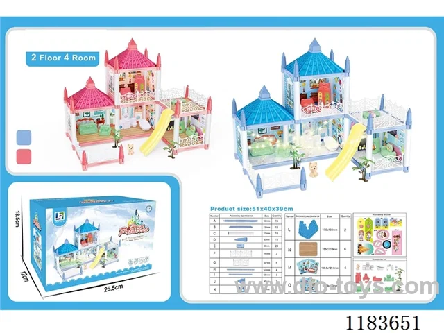 4 Room Cottage Toys-No Lights