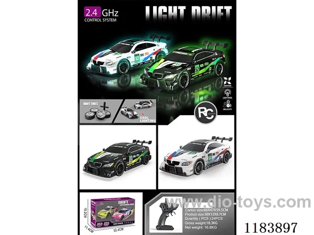 1:16 2.4G 5ch rc stunt car with light