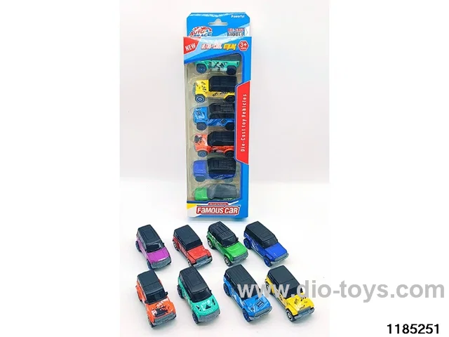 8cm Alloy Sliding Car 6pcs