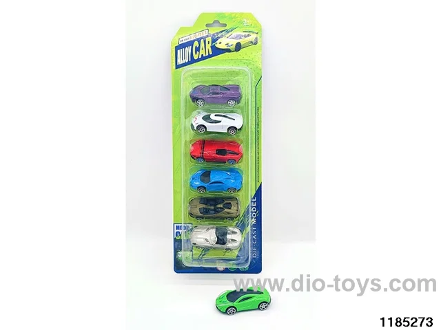 7.5cm Alloy Sliding Car 6pcs