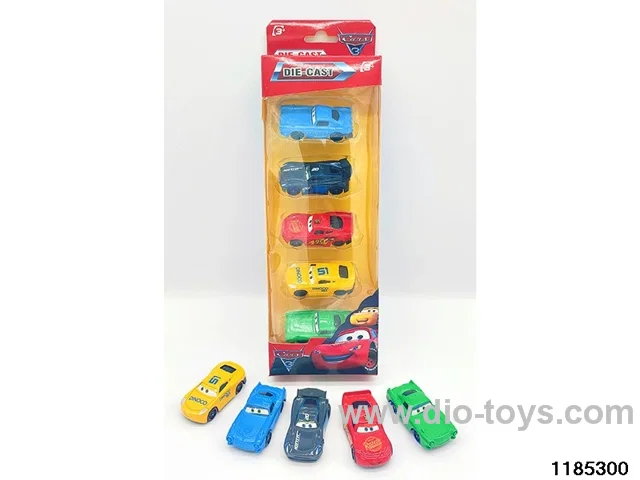 6.5cm Alloy Sliding Car 5pcs