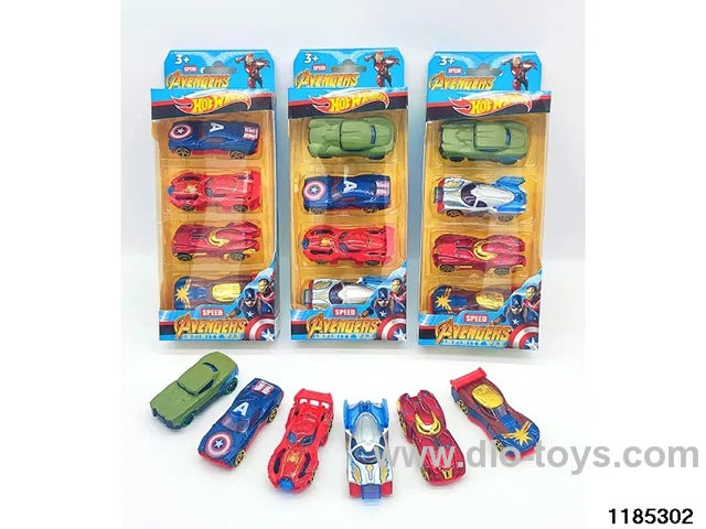7.5cm Alloy Sliding Car 4pcs