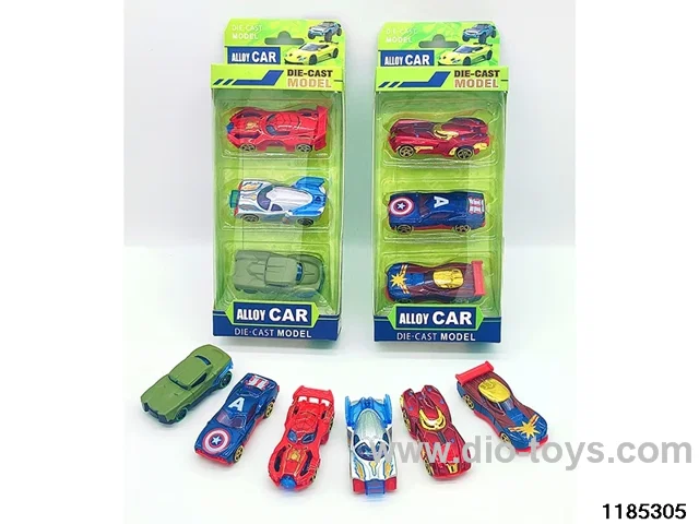 7.5cm Alloy Sliding Car 3pcs