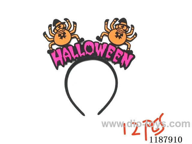 1 Bag of 12 English and Spider Headbands