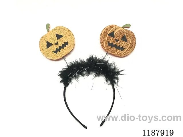 Golden Pumpkin with Furry Stripes Headdress