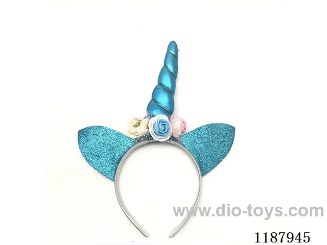 Blue Unicorn Headdress