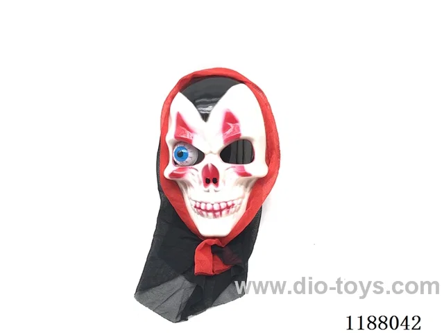cloth headgear with electric flash skull with masks