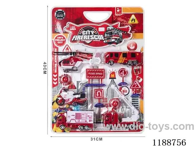 pull back Fire Fighting Set