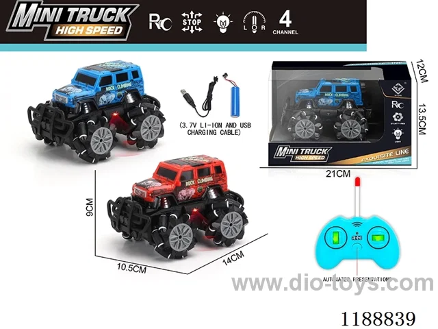 rc stunt car with light included battery