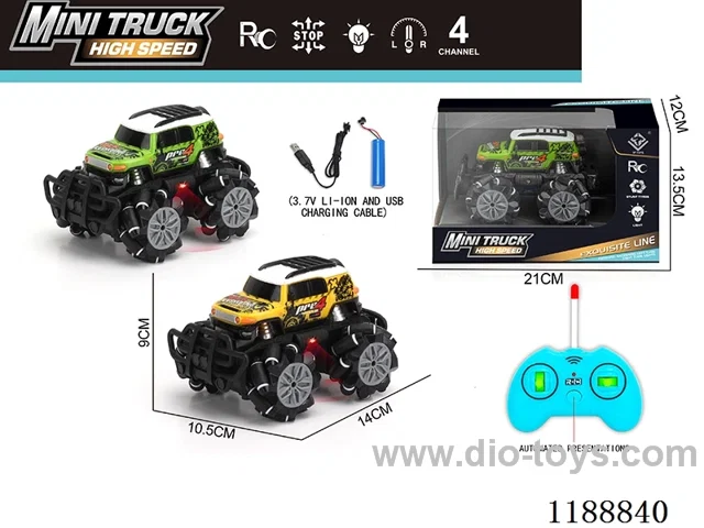 rc stunt car with light included battery