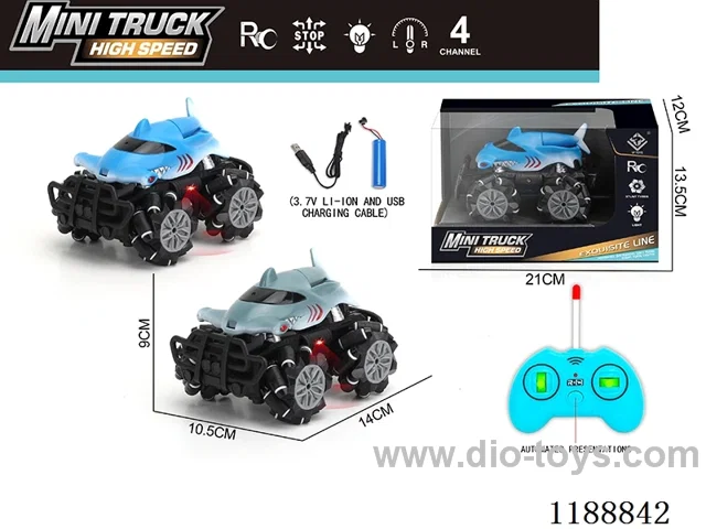 rc stunt car with light included battery