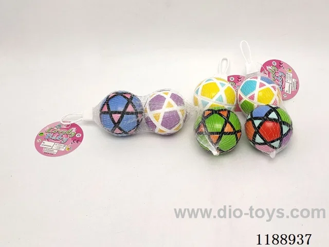 2PCS 6.3CM colorful high resilience balls