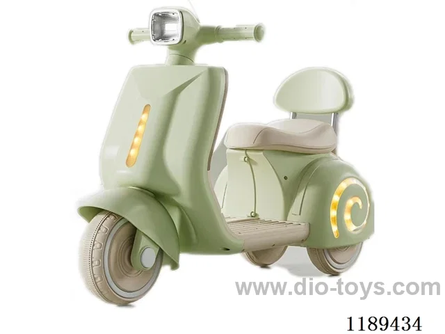 Children's motorcycle-standard configuration-cyan * beige * pink