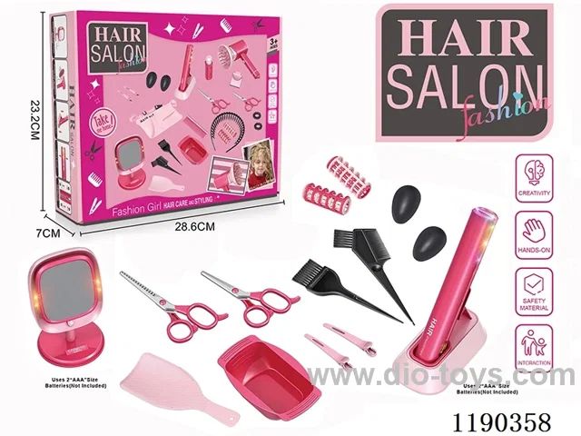 Electric Hairdressing Simulation Set (17pcs with Mirror)