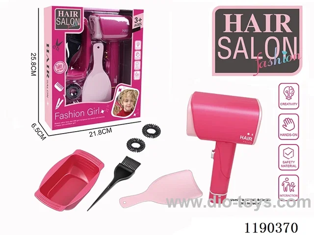 Electric Hairdressing Simulation Set with Blow Dryer 6pcs