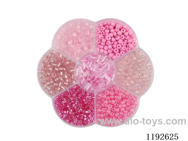 DIY Jewelry Set(Rice Beads + Tube Beads + Thread (7 compartments))