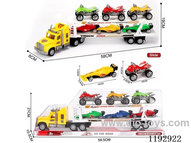 Trailer loaded skid steer 3PCS beach buggy 3PCS construction vehicle