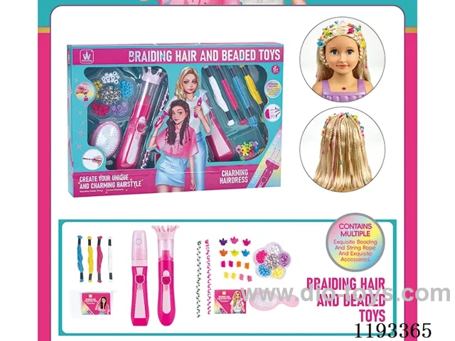 Hairdressing Toys - Beading Machine + Rope Weaving