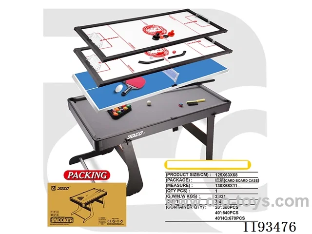 Folding Pool Table 4 in 1