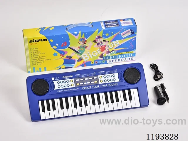 37 Keys Electronic Piano with Microphone/USB Cable