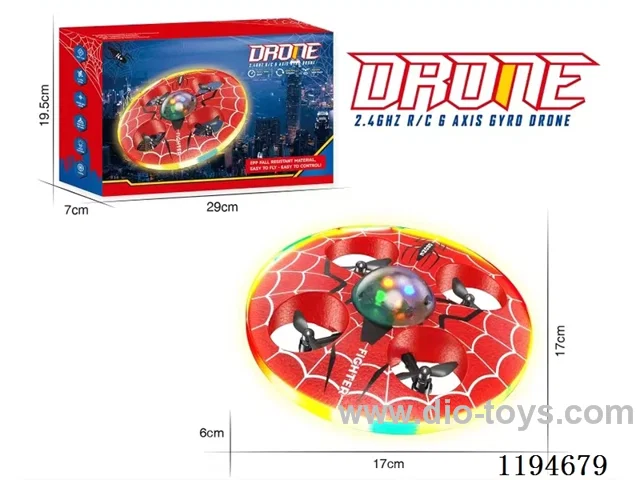 2.4G 13ch rc UFO Flyer with light included 3.7V600mah battery