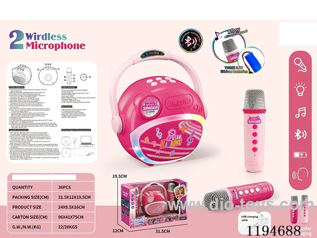 Bluetooth Wireless Lights Music Dual Microphone Sound Kit
