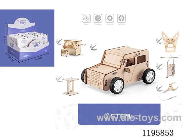 Wooden assembling science experiment 6 in 1 -12PCS/box