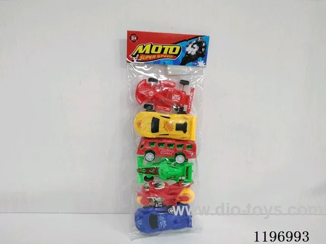 6PCS free wheel car
