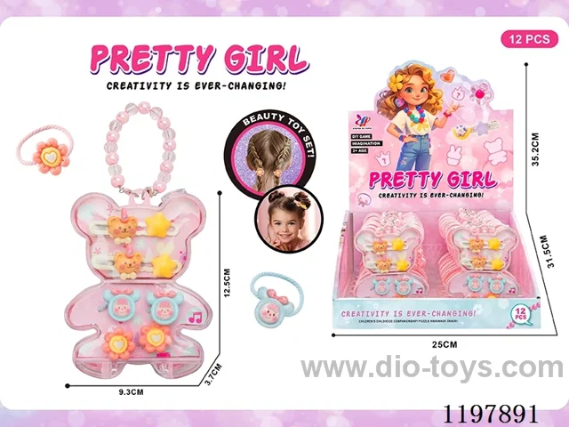 Hair clip and rope storage box