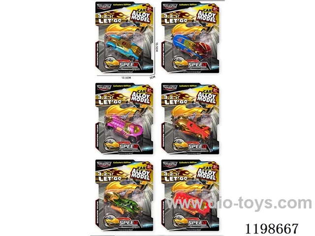 1:64 free wheel alloy car racing