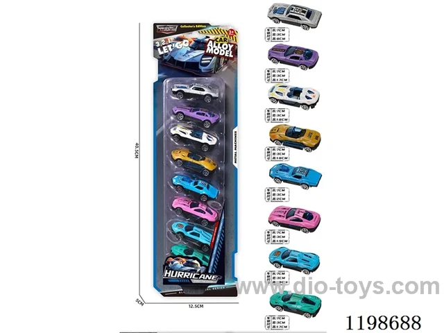 1:72 free wheel alloy car (racing)