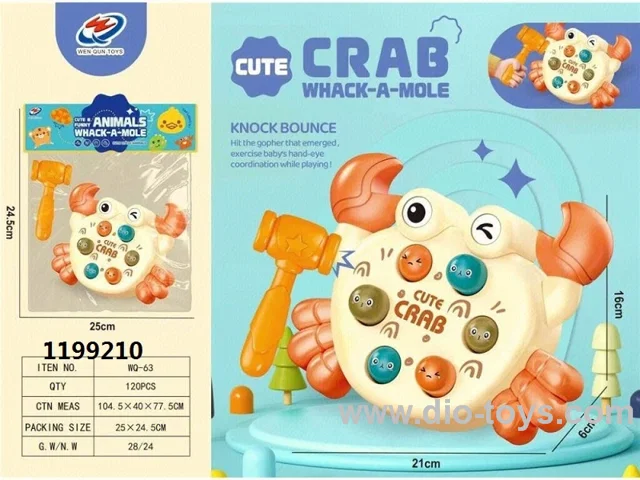 CRAB WHACK-A-MOLE IN PVC header card bag