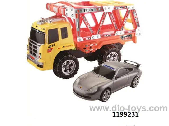 freewheel truck with car toy in PVC header card bag