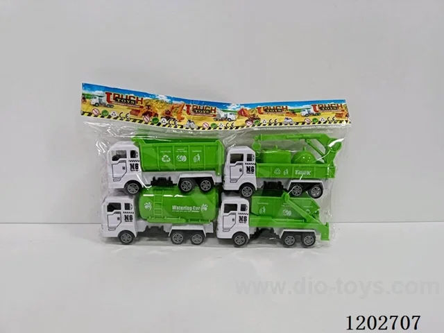 4PCS pull back cars