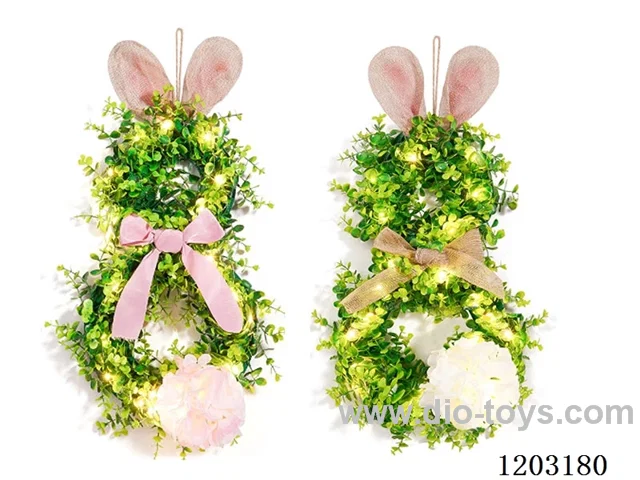 Lighted wreath_x000D_
(Need 3AAA batteries)