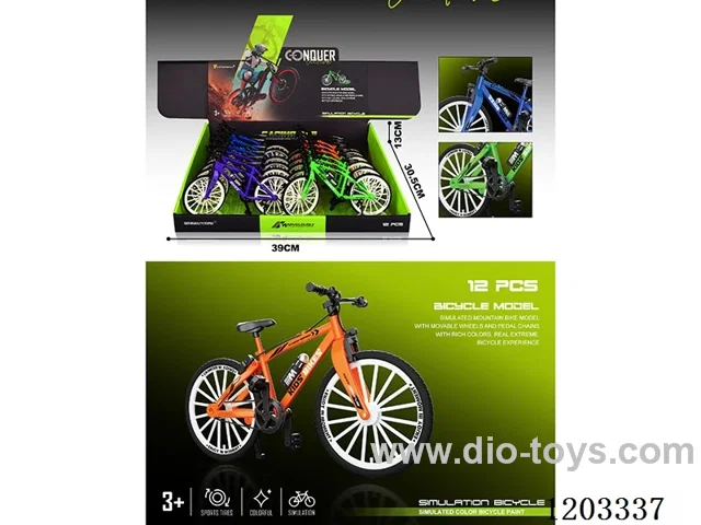 12PCS Bicycle model (2 models 4 colors mixed)