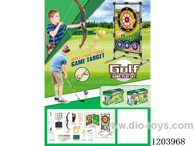 Bow & Arrow Double Sided Golf Set with Stand